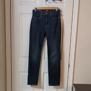 NYDJ Sheri Slim Jeans Size 2 Dark Blue Wash